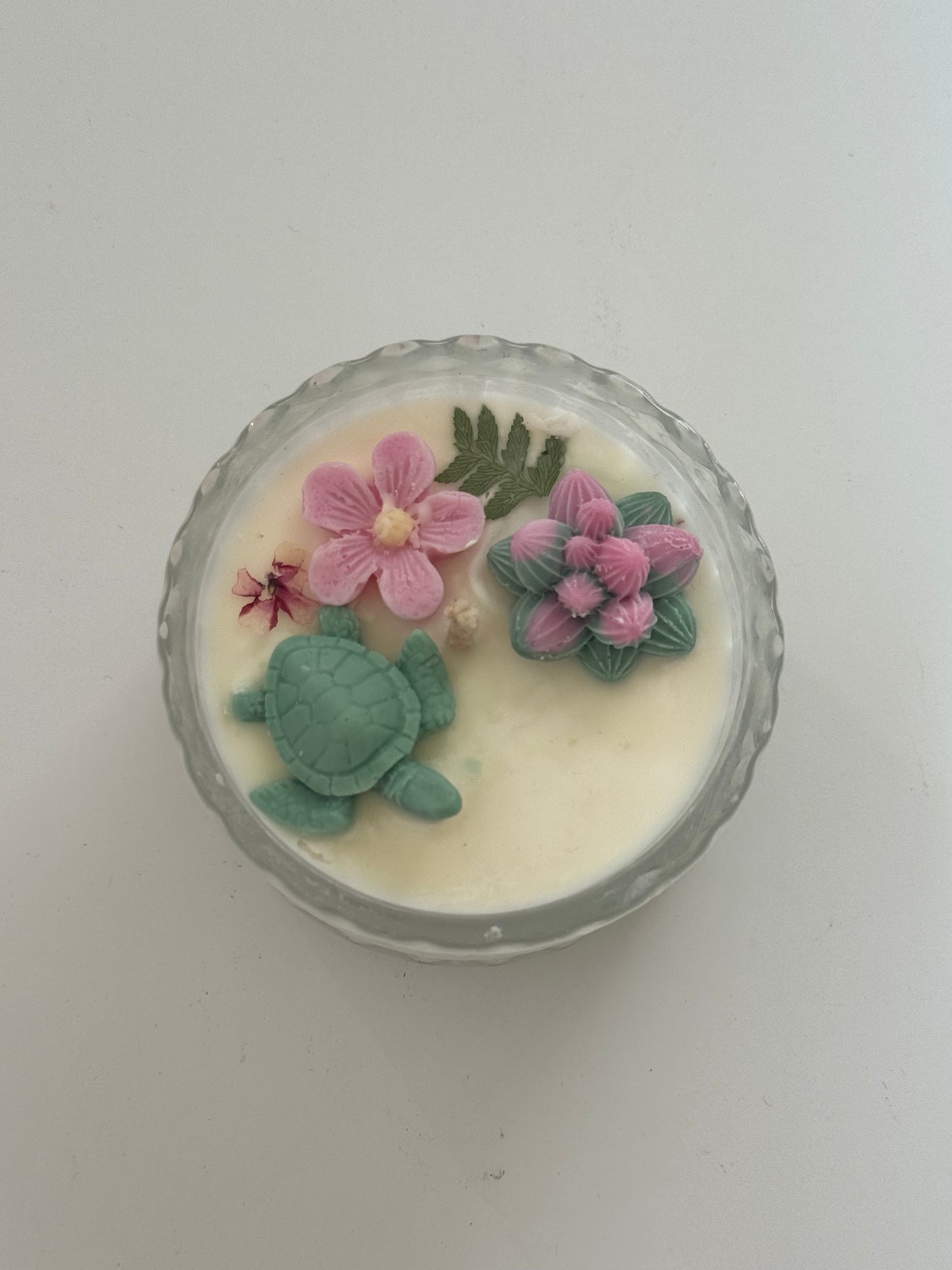 Red Berry Lavender Turtle Candle