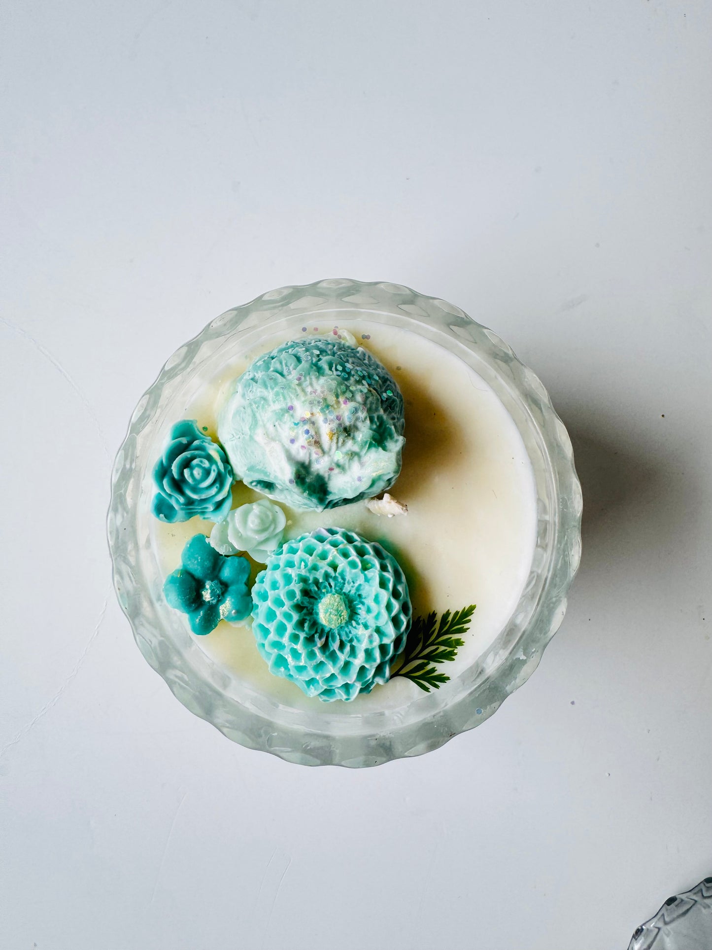 7oz Blue Teal Owl Candle