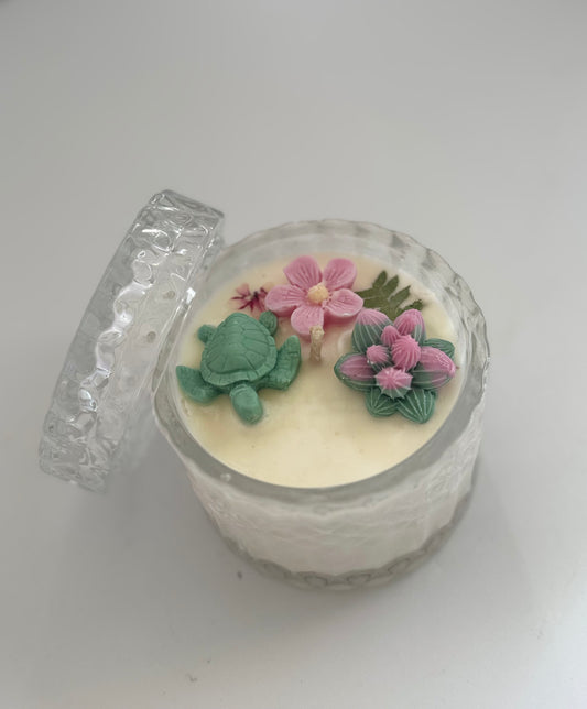 Red Berry Lavender Turtle Candle