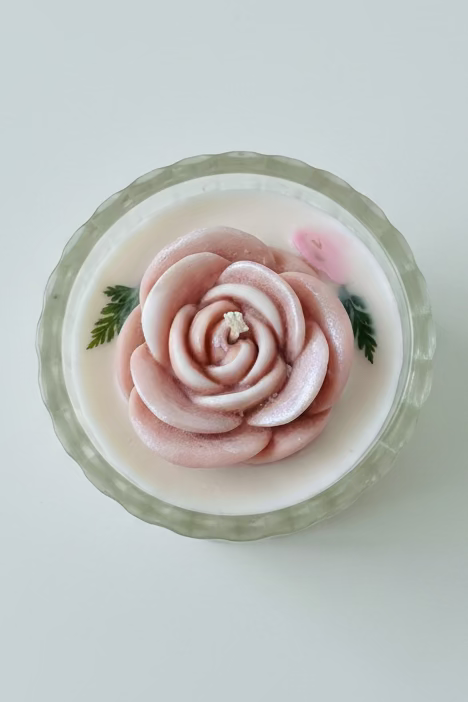 7 oz Violet Saffron Flower Candle