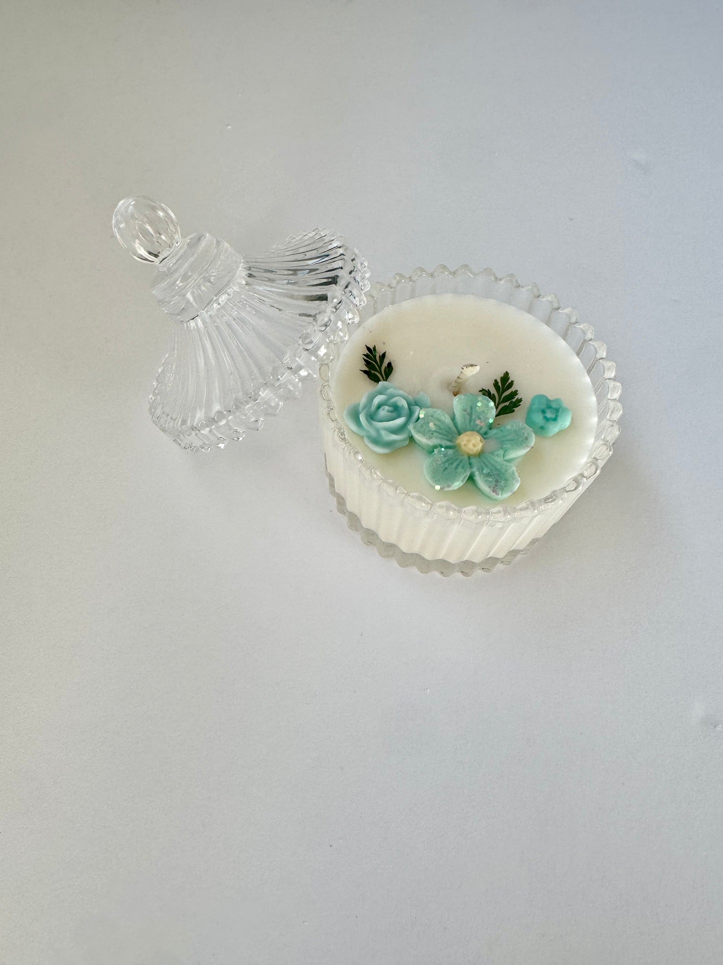 3oz Aqua Flower Soy Candle