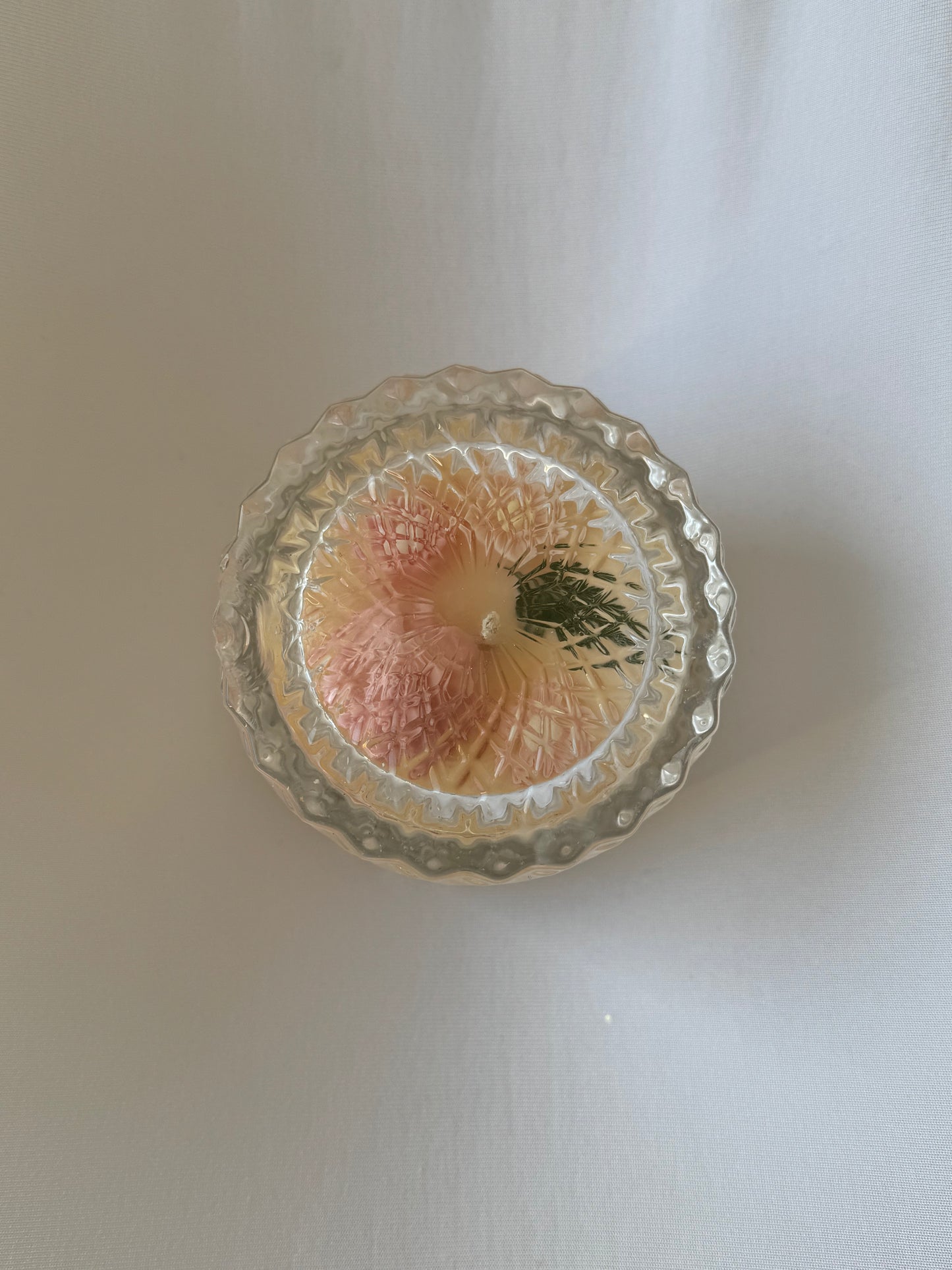 Soy Wax Flower Peach Candle