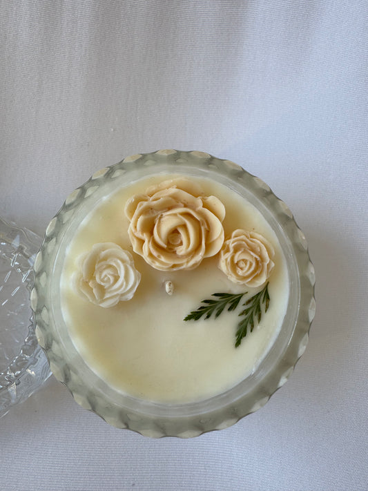 Soy Wax Flower Candle